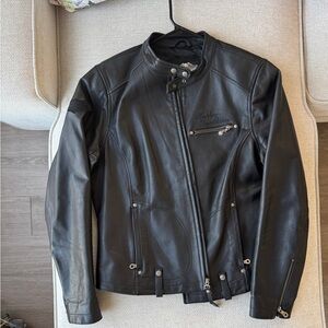 Harley-Davidson Women's Black Leather Biker Jacket